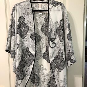 Black & White Cape Jacket